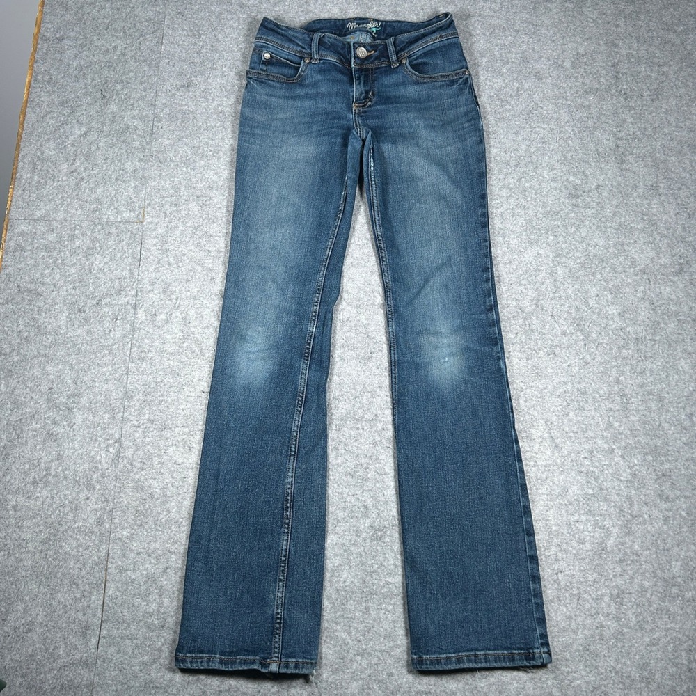 Wrangler Denim Jeans Women 26x32 Blue Boot Cut Western Cowgirl Casual Classic